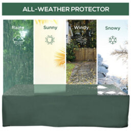 Outsunny 255X142Cm Outdoor Garden Furniture Protective Cover Water Uv Resistant - thumbnail 4
