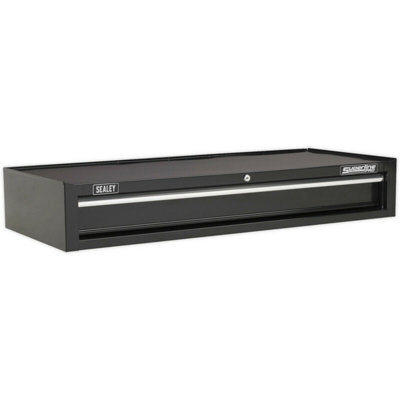 Heavy-Duty Lockable Tool Chest With 1 Drawer - 1030 X 440 X 170mm Black Storage Solution - image 1