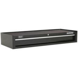 Heavy-Duty Lockable Tool Chest With 1 Drawer - 1030 X 440 X 170mm Black Storage Solution - thumbnail 1