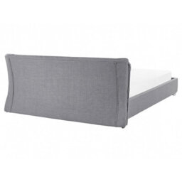 Beliani Bed Fabric Paris 160 X 200 Cm (Eu King Size) Grey - thumbnail 6