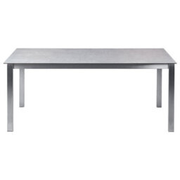Beliani Garden Dining Set 6 Seater Cosoleto Tempered Glass Grey - thumbnail 6