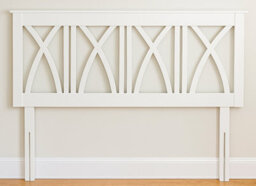 Save On Goods UK 5Ft King Size Pure White,solid Wood Wooden Headboard Bedhead - thumbnail 1