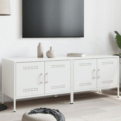 Berkfield Tv Cabinets 2 Pcs White 68X39X50.5 Cm Steel - image 1