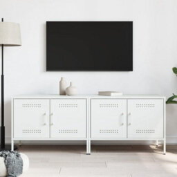 Berkfield Tv Cabinets 2 Pcs White 68X39X50.5 Cm Steel - thumbnail 3