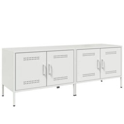 Berkfield Tv Cabinets 2 Pcs White 68X39X50.5 Cm Steel - thumbnail 2