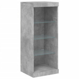 Vidaxl Sideboard With Led Lights Concrete Grey 162X37X100 Cm - thumbnail 9