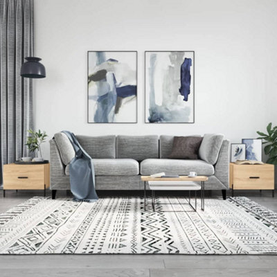 Walplus Coffee Tables 2 Pcs Sonoma Oak 50X50X40 Cm Engineered Wood - image 1