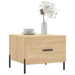 Walplus Coffee Tables 2 Pcs Sonoma Oak 50X50X40 Cm Engineered Wood - thumbnail 3