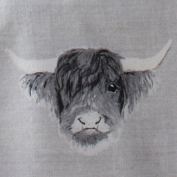 Fusion Highland Cow Print With Tartan Reverse Duvet Cover Set - thumbnail 7