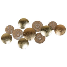 Beliani Wall Decor Thallium 45 Cm Metal Gold