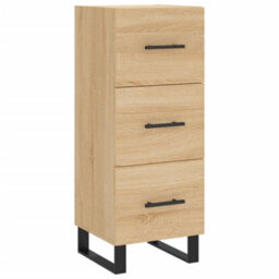 Berkfield Modern Sideboard Sonoma Oak 34.5X34X90 Cm Engineered Wood - thumbnail 1