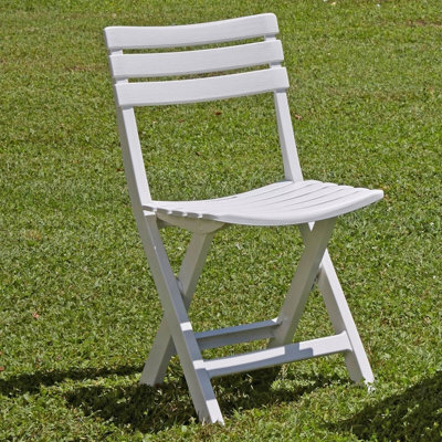 Urbn-Garden Urbngarden 79Cm Height 4 Pcs Collapsible Outdoor Folding White Garden Chairs Camping Patio Lounge - image 1