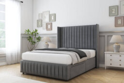 "Sloomy Marlborough Armour Coniston Divan Bed Base 2 Drawers Foot-End-54"" Wingback Headboard & 12"" Footboard 4' Small Double" - thumbnail 3