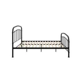Wyld Haus France 5Ft King Size Black Metal Bed Frame With Headboard & Footboard - thumbnail 5