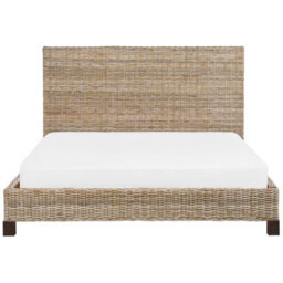 Beliani Bed Rattan Salbris 180 X 200 Cm (Eu Super King) Natural - thumbnail 4