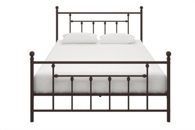 Dorel Home Manila Metal Bed Bronze Look, King - image 1