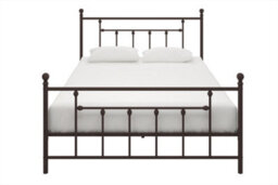 Dorel Home Manila Metal Bed Bronze Look, King - thumbnail 1