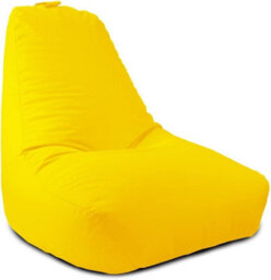 rucomfy Beanbags Rucomfy Indoor Or Outdoor Adults Water Resistant Yellow Beanbag Chair - thumbnail 2