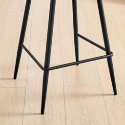 Furniturebox Uk Catriona 2X Cream Fabric Counter Stools - thumbnail 5