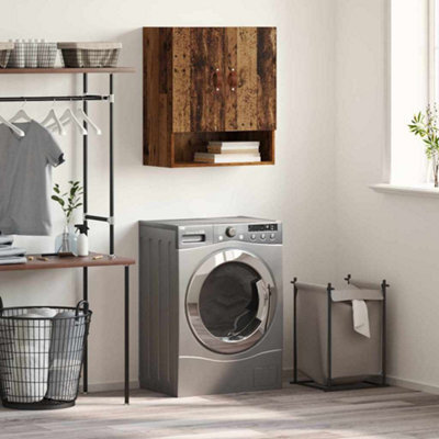 Walplus Wall Cabinet Old Wood 60 X 31 X 70 Cm Engineered Wood - image 1