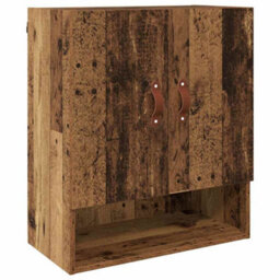 Walplus Wall Cabinet Old Wood 60 X 31 X 70 Cm Engineered Wood - thumbnail 2