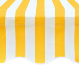 Berkfield Awning Top Sunshade Canvas Sunflower Yellow & White 4 X 3 M - thumbnail 3