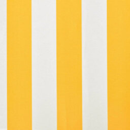 Berkfield Awning Top Sunshade Canvas Sunflower Yellow & White 4 X 3 M - thumbnail 4