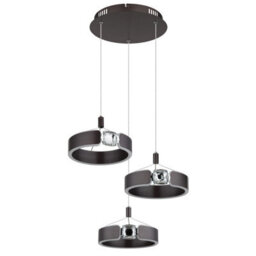 Luminosa Lighting Luminosa Hendricks Cluster Pendant Ceiling Light Bronze Led 3000K - thumbnail 3