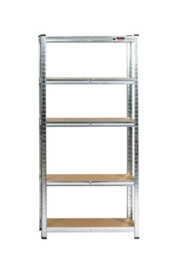 Rhino Racking 5 Bays - 180 X 90 X 30Cm - Galvanised - 5 Tier Boltless Heavy Duty Garage Shelving Unit - 1000Kg Load Weight - thumbnail 3