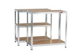 Rhino Racking 5 Bays - 180 X 90 X 30Cm - Galvanised - 5 Tier Boltless Heavy Duty Garage Shelving Unit - 1000Kg Load Weight - thumbnail 6