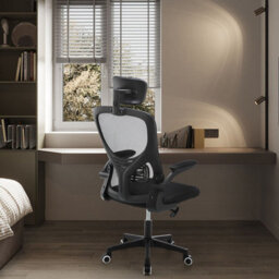 Mesh Office Chair Ergonomic 360 Degree Swivel Lift Computer Desk Adjustable Height - thumbnail 4