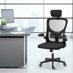 Mesh Office Chair Ergonomic 360 Degree Swivel Lift Computer Desk Adjustable Height - thumbnail 3