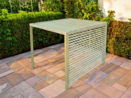 Edecks Retreat Slatted Garden Gazebo - Pressure Treated Outdoor Timber Diy Kit - 3000mm X 3000mm With Concrete In Posts 2.7M - thumbnail 3