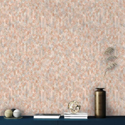 Holden Décor Amazonia Saram Chevron Orange Peach Wallpaper Holden 91290 - thumbnail 1
