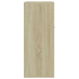 Berkfield Sturdy Sideboard Sonoma Oak 60X30X75 Cm Engineered Wood - thumbnail 8