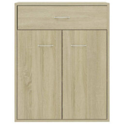 Berkfield Sturdy Sideboard Sonoma Oak 60X30X75 Cm Engineered Wood - thumbnail 7