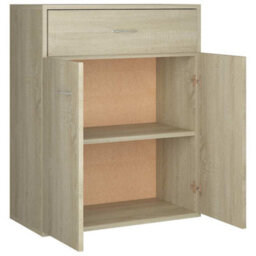 Berkfield Sturdy Sideboard Sonoma Oak 60X30X75 Cm Engineered Wood - thumbnail 6