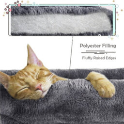 Yaheetech Dark Grey 117Cm Cat Tree Cat Climbing Tower With Perch & Basket & Scratching Posts - thumbnail 9