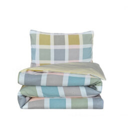 Smart Living Luxury Super Soft Reversible Crosshatch Check Duvet Cover With Pillowcase - thumbnail 8