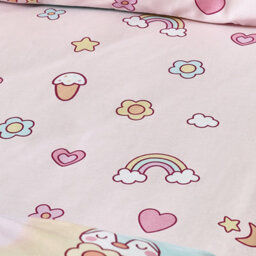 Catherine Lansfield Kids Forever Together Fitted Sheet Pastel - thumbnail 2