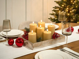 Beliani Set Of 6 Led Candles Braise 10/13/15 Cm Beige - thumbnail 2