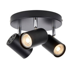 Luminosa Lighting Luminosa Arezzo Ceiling Spotlight Clusters 3 Light Matt Black Paint - thumbnail 3
