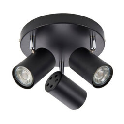 Luminosa Lighting Luminosa Arezzo Ceiling Spotlight Clusters 3 Light Matt Black Paint - thumbnail 2