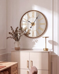 Beliani Wall Clock Campremy 56 Cm Gold - thumbnail 2