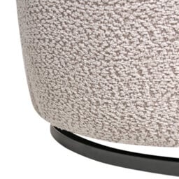 Beliani Swivel Armchair Kuolpa Chenille Beige - thumbnail 7