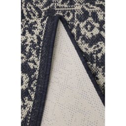 Melrose County Sisal Inspired Traditional Medallion Large Navy Non-Slip Area Rug 160/225Cm - thumbnail 4