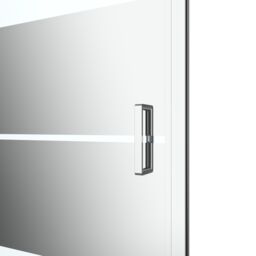 GoodHome Ledava Chrome Effect Mirror Strip Pivot Shower Door (H)195Cm (W)76Cm - thumbnail 6