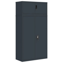 Berkfield File Cabinet Anthracite 90X40X180 Cm Steel - thumbnail 2