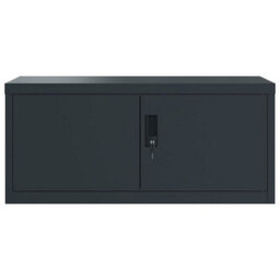 Berkfield File Cabinet Anthracite 90X40X180 Cm Steel - thumbnail 4