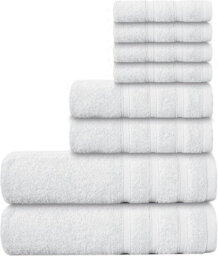 Casabella Luxury 100% Egyptian Cotton Towel Bale 8 Pieces 550 Gsm - thumbnail 1